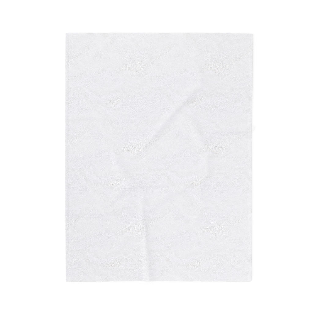 Velveteen Plush Blanket — "Trash Is Treasure" Beach Cleanup Quote Throw