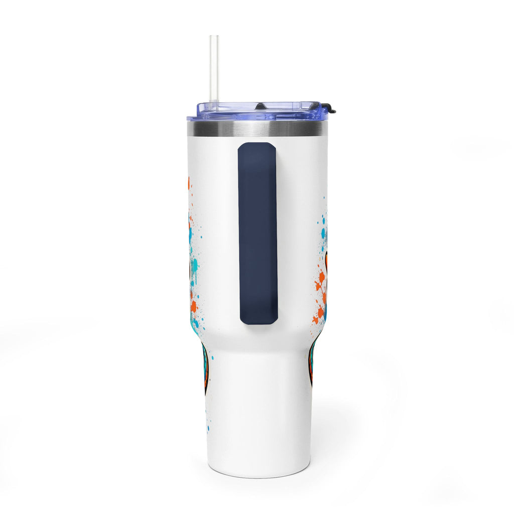 40oz Vacuum Tumbler — B3TR Beach Octopus Design (Insulated Travel Mug)