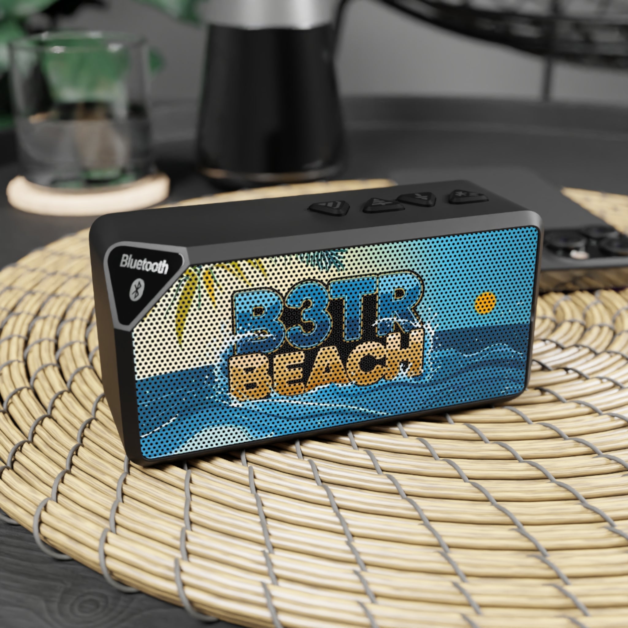 Bluetooth Speaker — B3TR Beach Graphic Portable Speaker