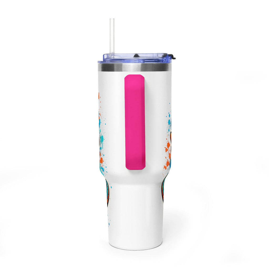 40oz Vacuum Tumbler — B3TR Beach Octopus Design (Insulated Travel Mug)