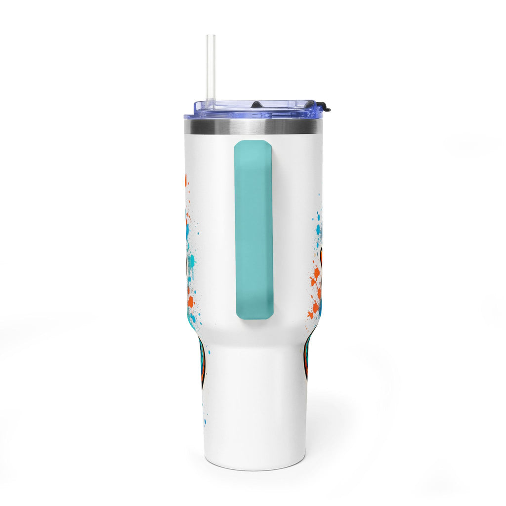 40oz Vacuum Tumbler — B3TR Beach Octopus Design (Insulated Travel Mug)