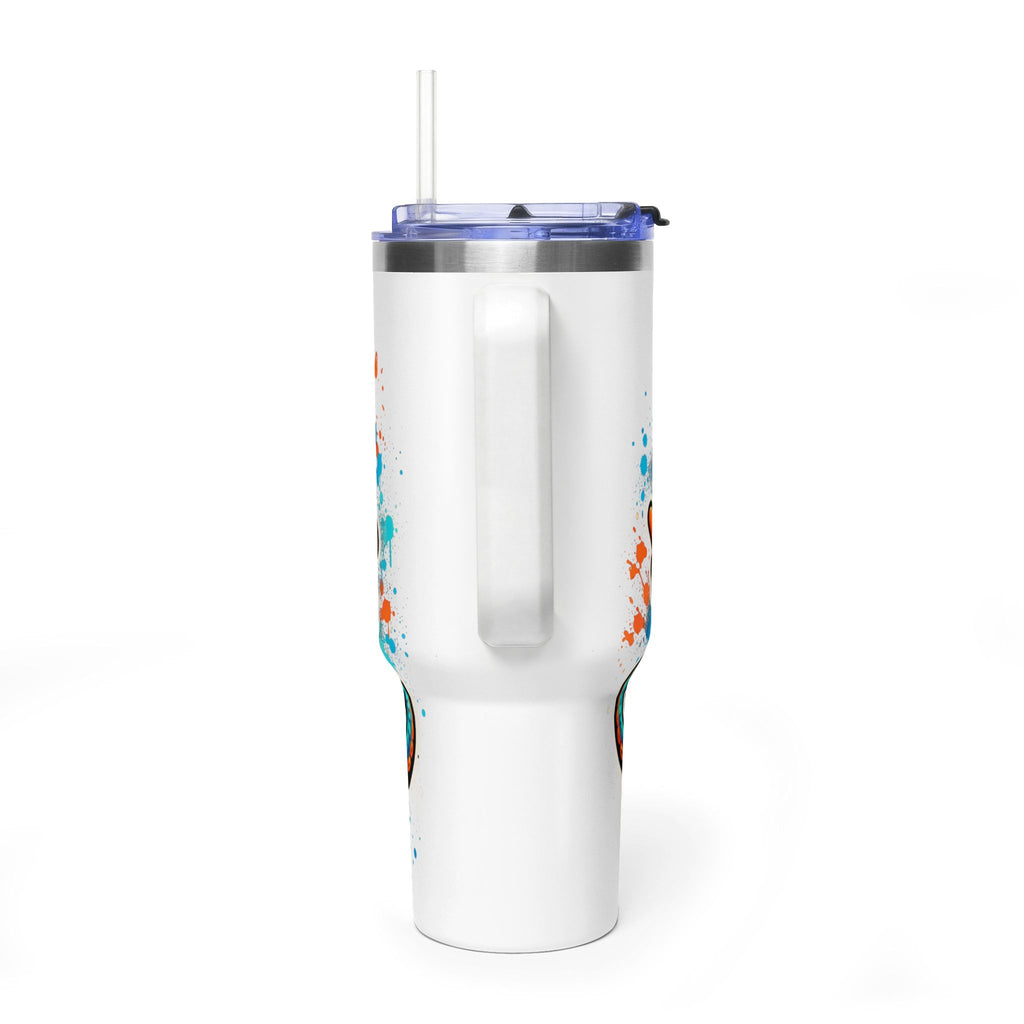 40oz Vacuum Tumbler — B3TR Beach Octopus Design (Insulated Travel Mug)