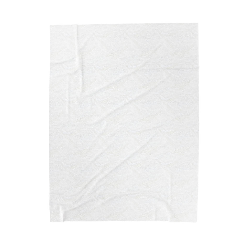 Velveteen Plush Blanket — "Trash Is Treasure" Beach Cleanup Quote Throw