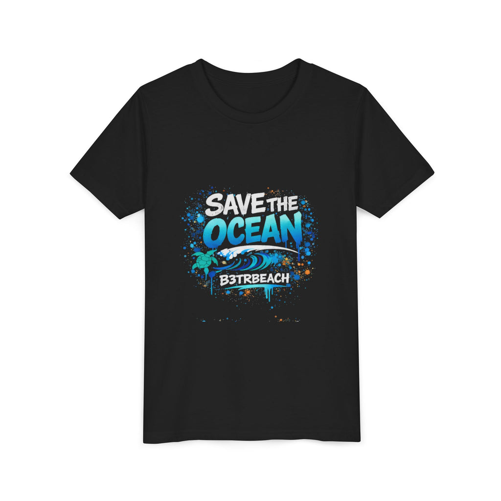 Save the Ocean Youth Tee – B3TRBEACH Ocean Conservation Kids T-Shirt