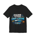 Save the Ocean T-Shirt — "Clean to Earn" Beach Cleanup Tee