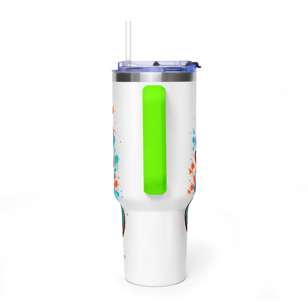 40oz Vacuum Tumbler — B3TR Beach Octopus Design (Insulated Travel Mug)