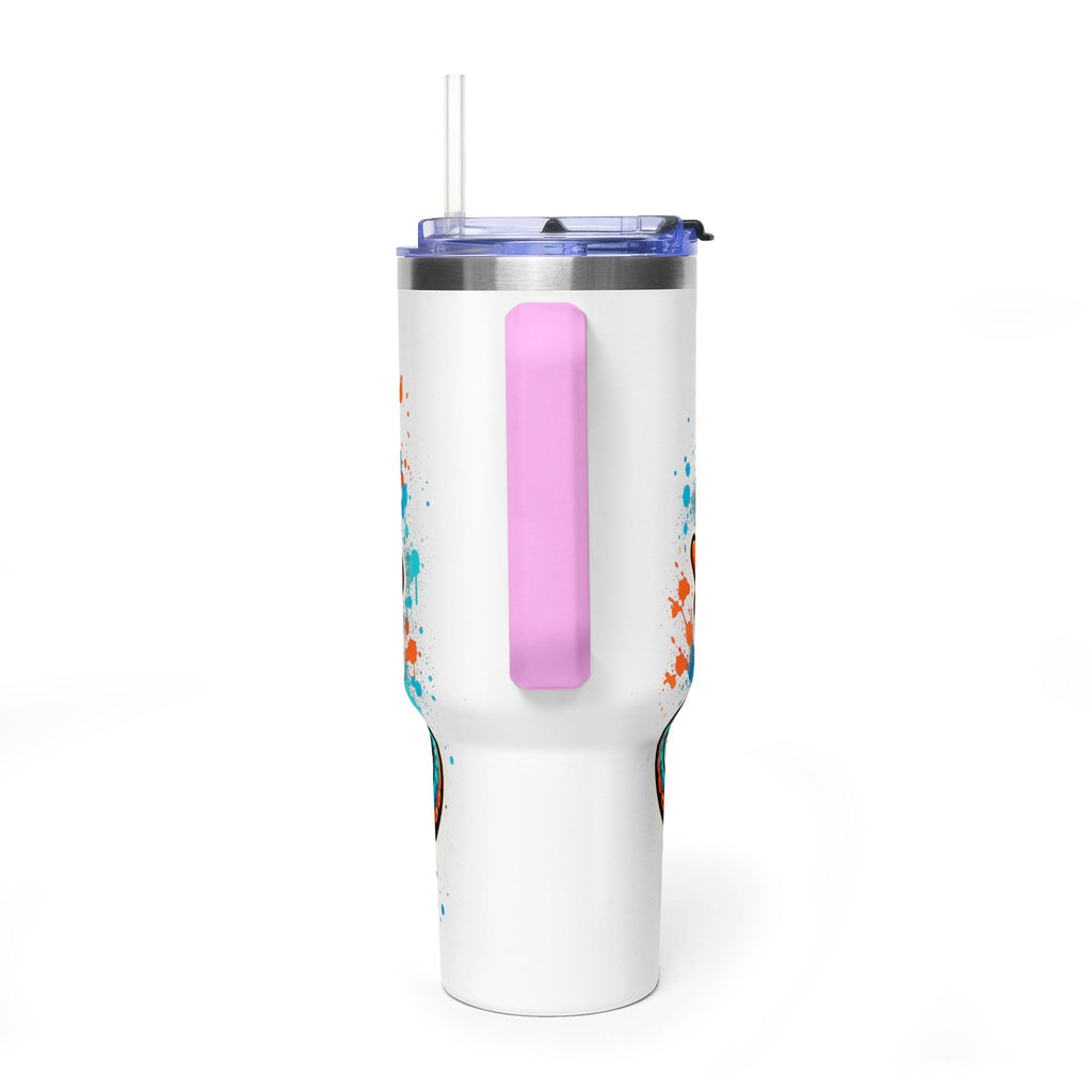 40oz Vacuum Tumbler — B3TR Beach Octopus Design (Insulated Travel Mug)