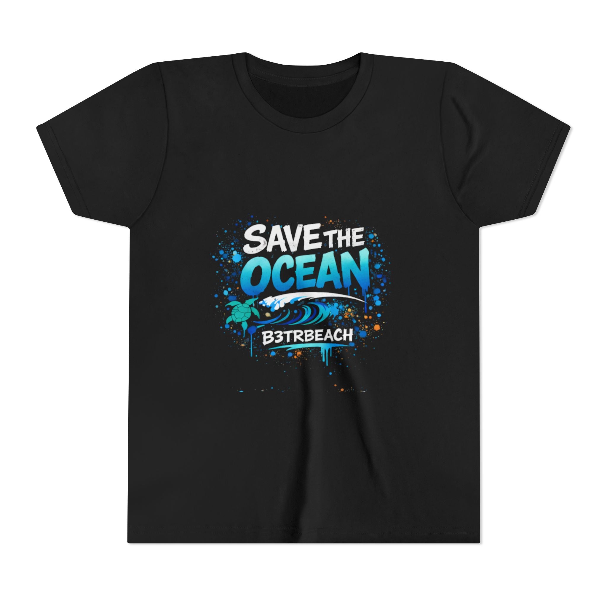 Save the Ocean Youth Tee – B3TRBEACH Ocean Conservation Kids T-Shirt
