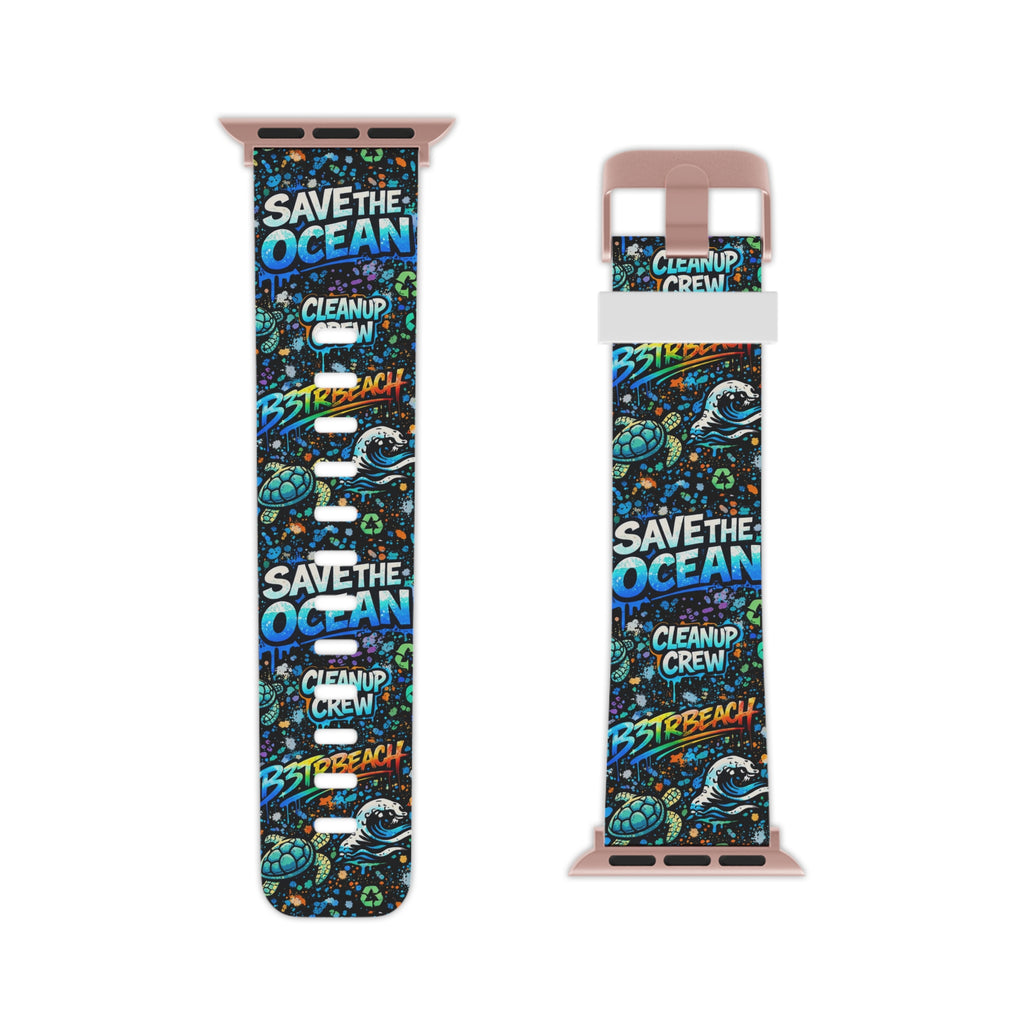 Save the Ocean Apple Watch Band — Cleanup Crew Ocean Conservation Strap