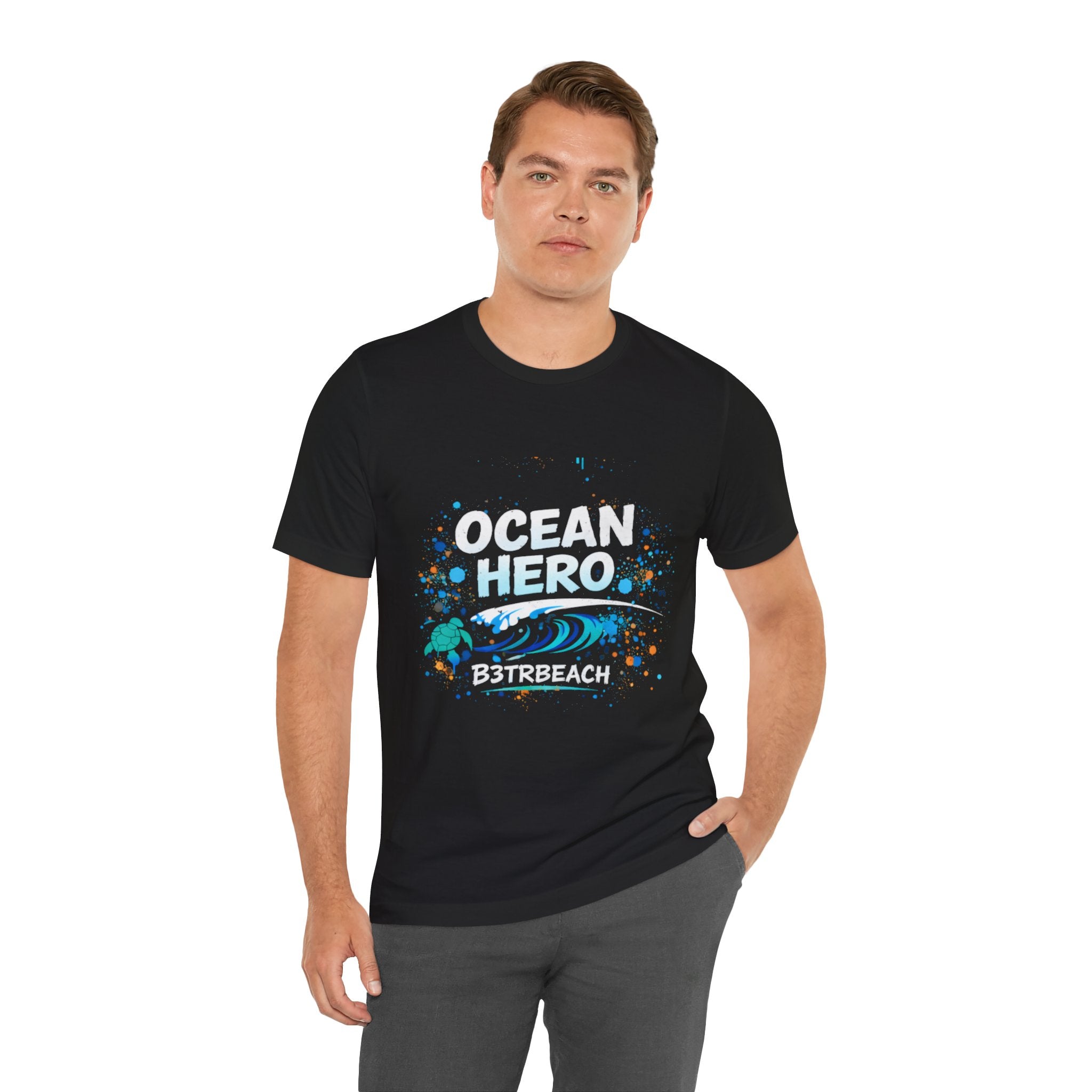Ocean Hero T-Shirt — Beach Lover "B3TRBEACH" Graphic Tee
