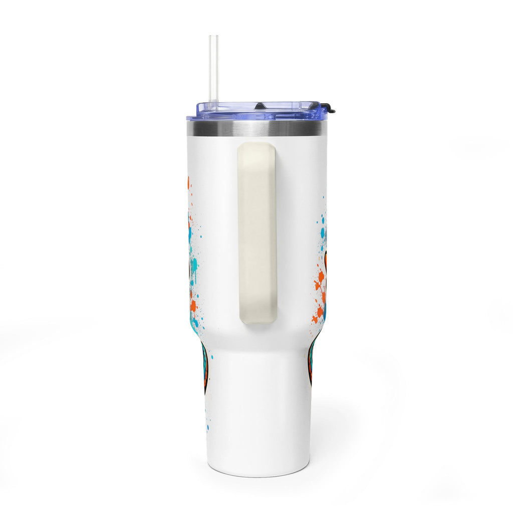 40oz Vacuum Tumbler — B3TR Beach Octopus Design (Insulated Travel Mug)
