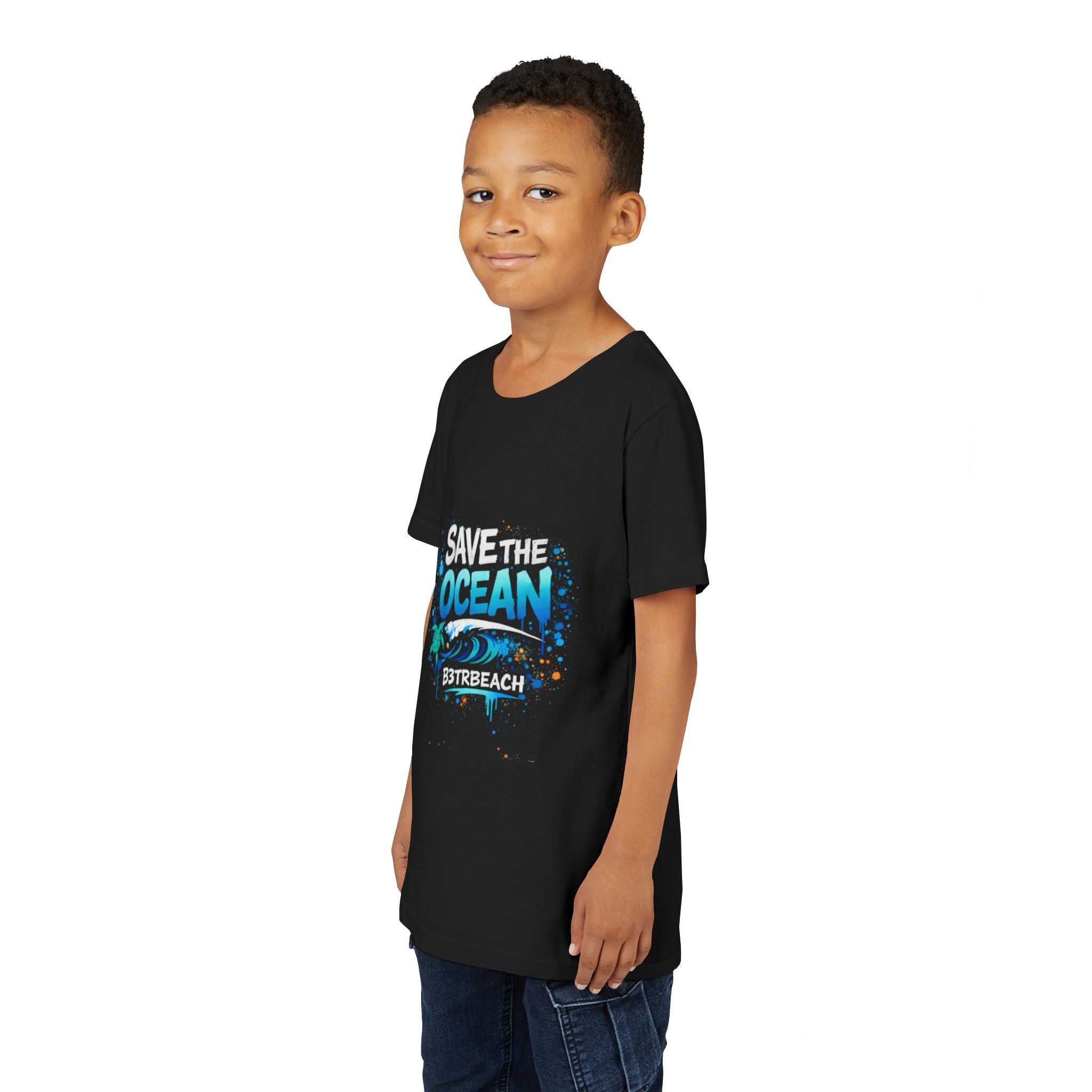 Save the Ocean Youth Tee – B3TRBEACH Ocean Conservation Kids T-Shirt