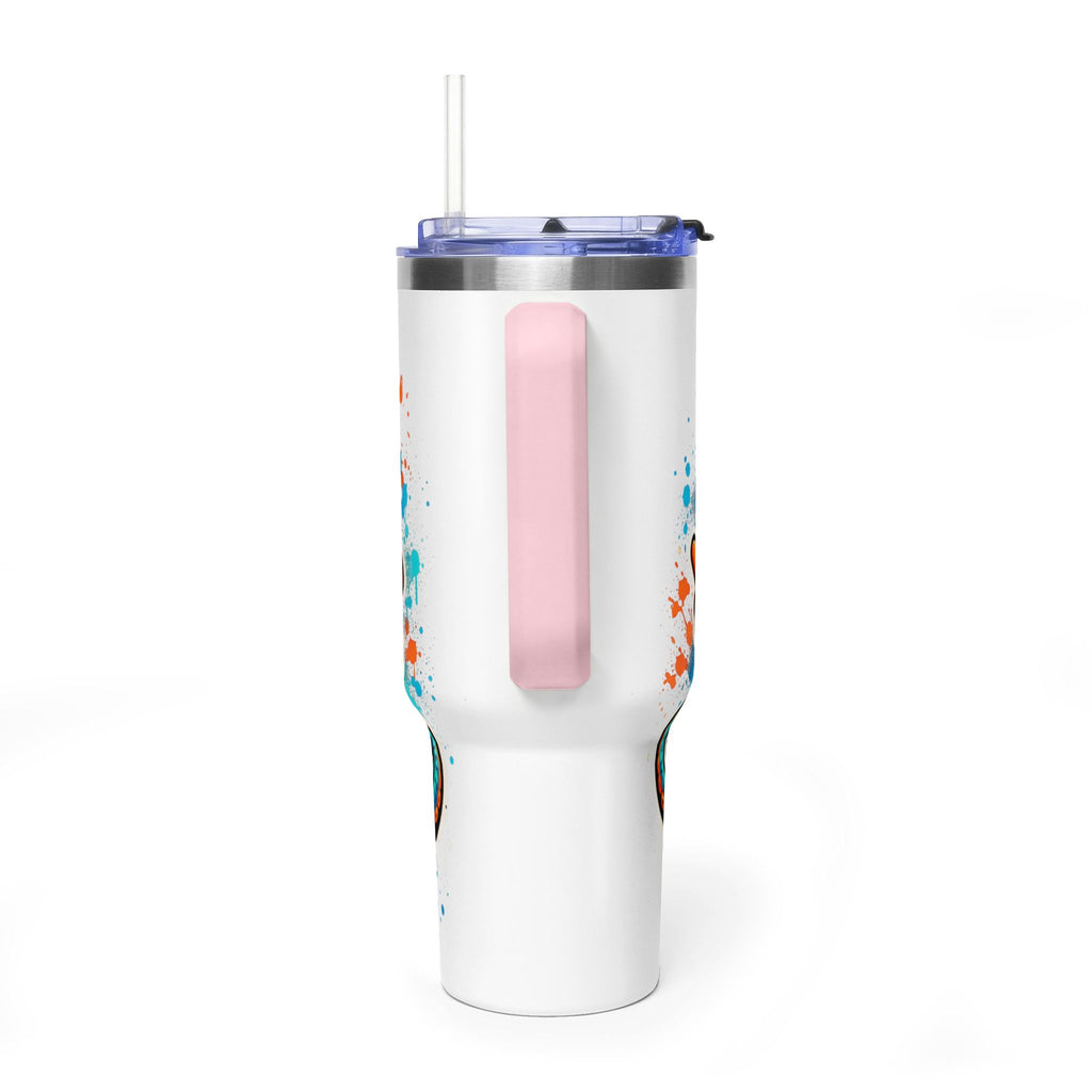 40oz Vacuum Tumbler — B3TR Beach Octopus Design (Insulated Travel Mug)