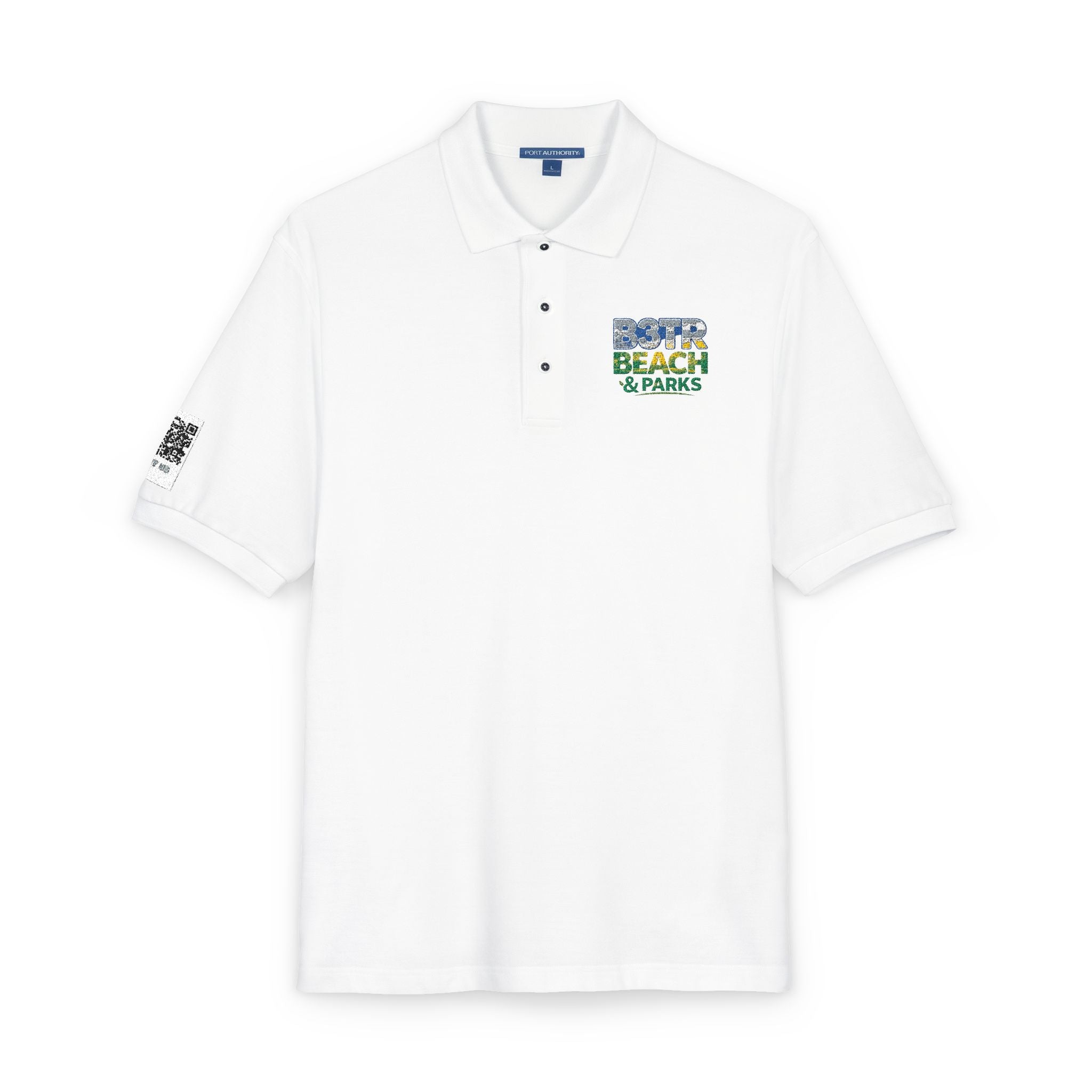 Embroidered "Beach & Parks" Polo Shirt — Coastal Logo Polo