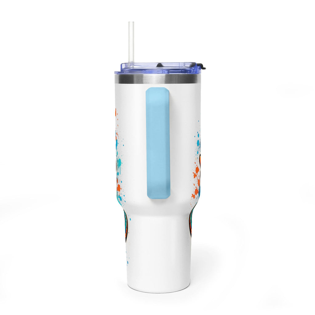 40oz Vacuum Tumbler — B3TR Beach Octopus Design (Insulated Travel Mug)